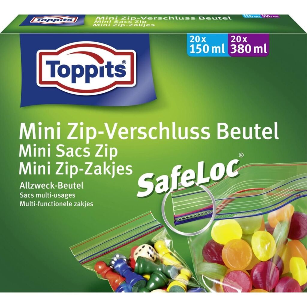 Toppits Safeloc Mini Zip-Zakjes 40 stuks