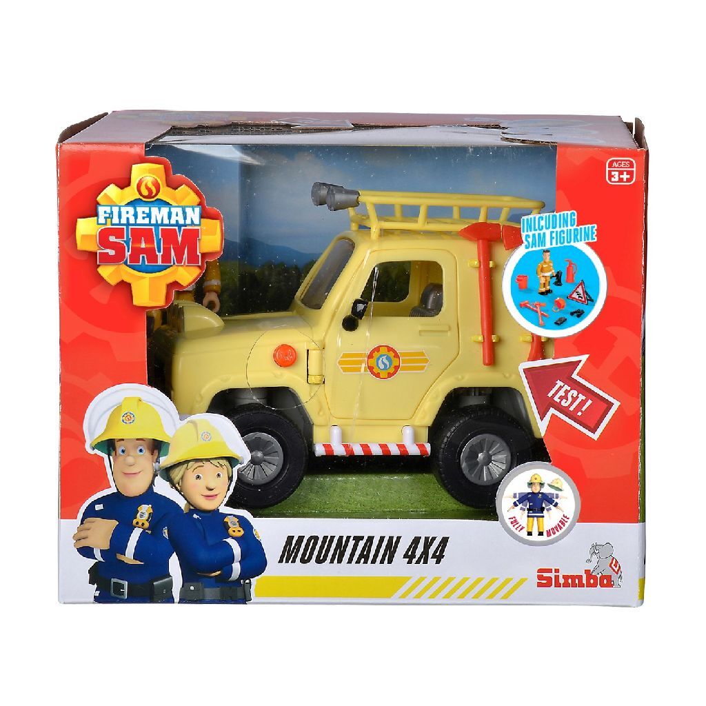 Brandweerman Sam Mountain 4x4 met figuur - Speelgoedvoertuig - vanaf 3 jaar