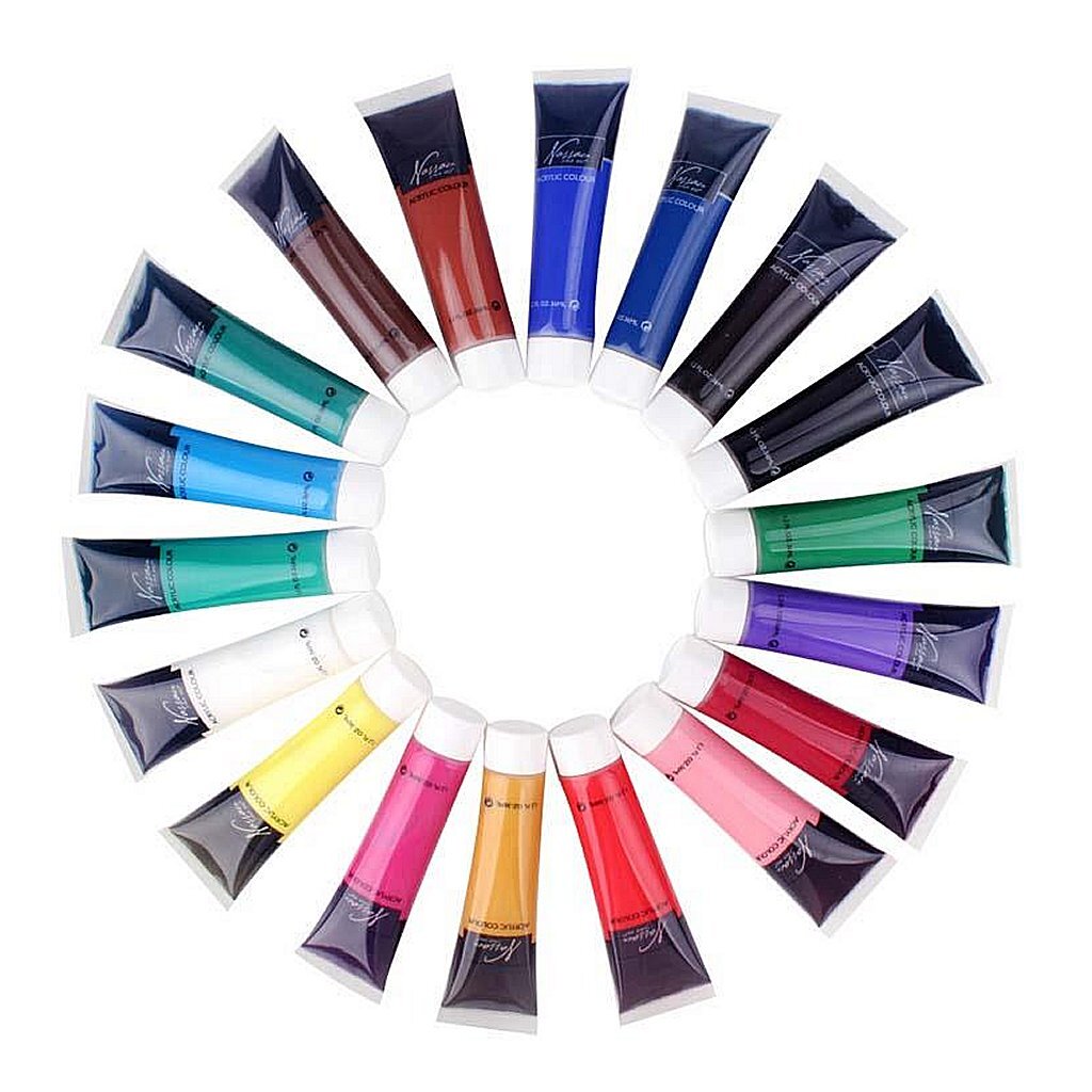 Nassau Acrylverf Set 18 Kleuren afbeelding
