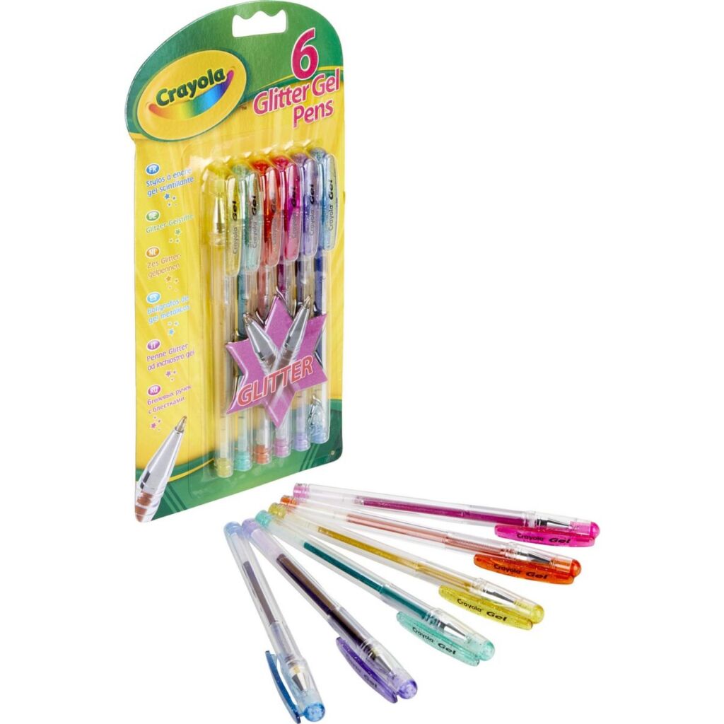 Crayola Glitter Gel Pens 6 Stuks