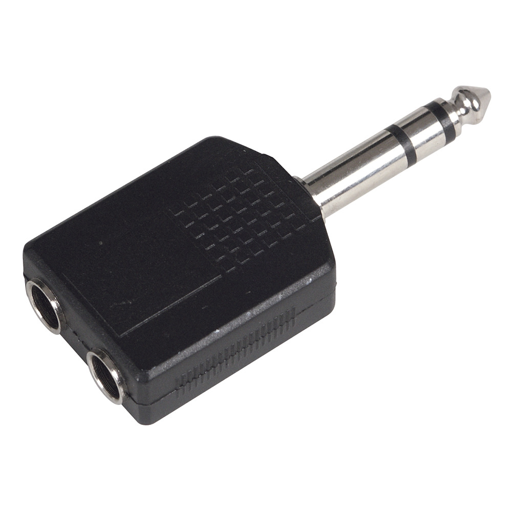 Basic Adapter 2x6.3(f)-6.3(m) Stereo