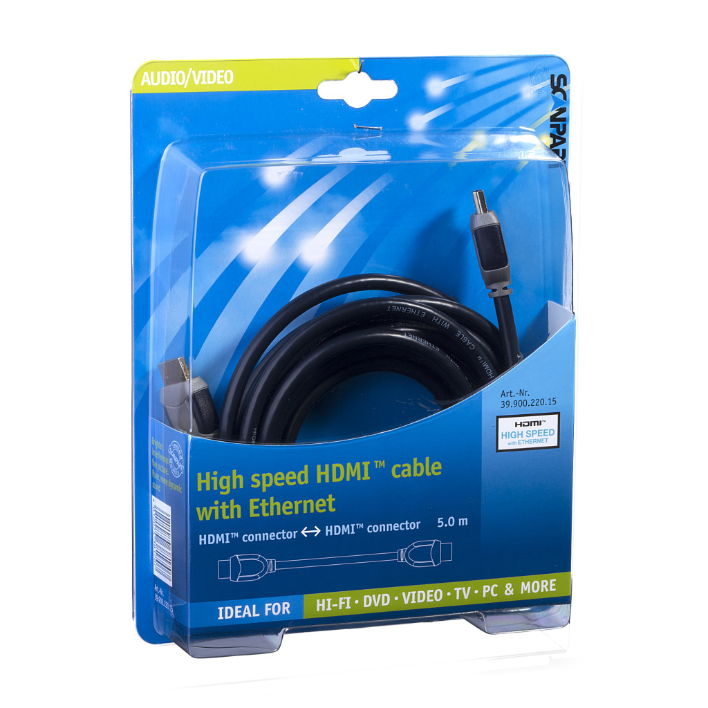 Scanpart Hdmi Kabel High Speed En Ethernet 5.0m afbeelding