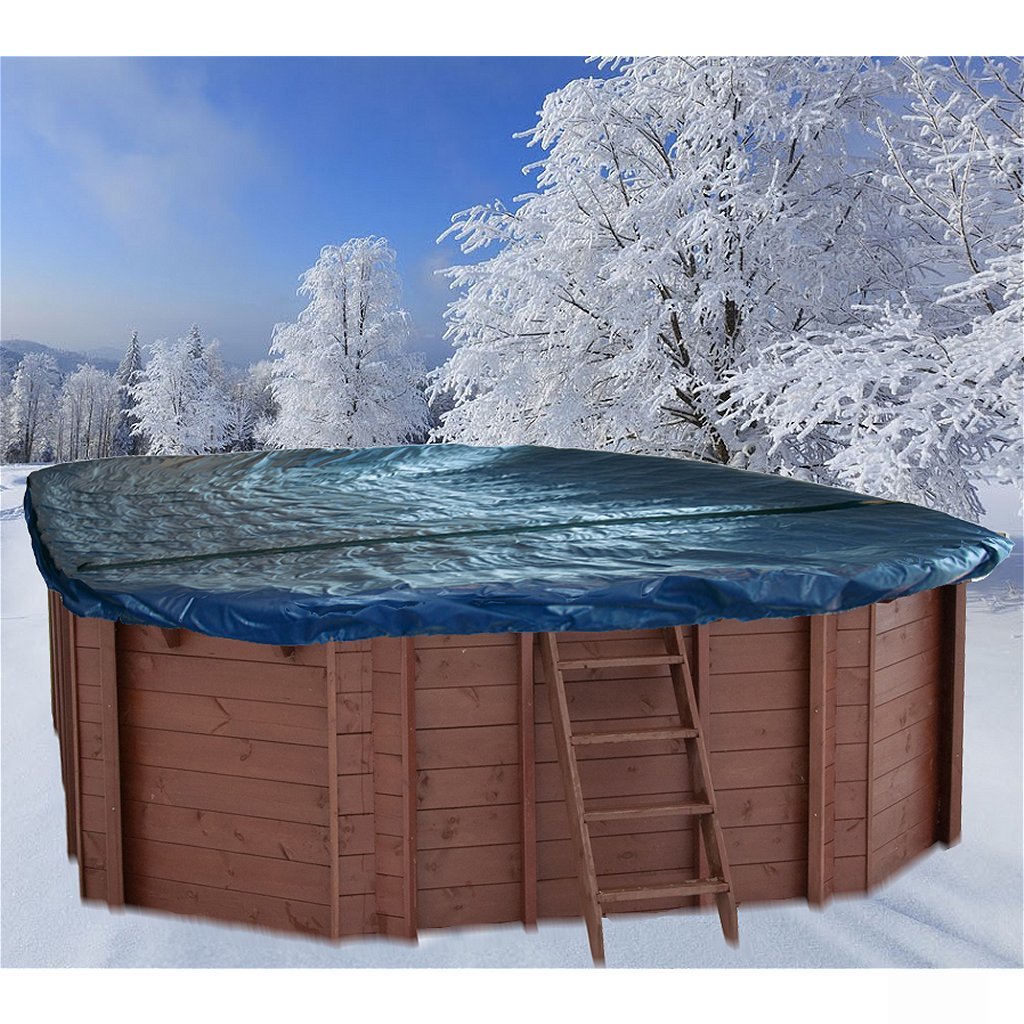 Interline Zwembad Interline winterafdekking voor houten zwembaden - 8,40 x 4,90 m ovaal