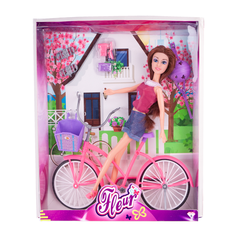 Fleur Pop met Fiets + Accessoires