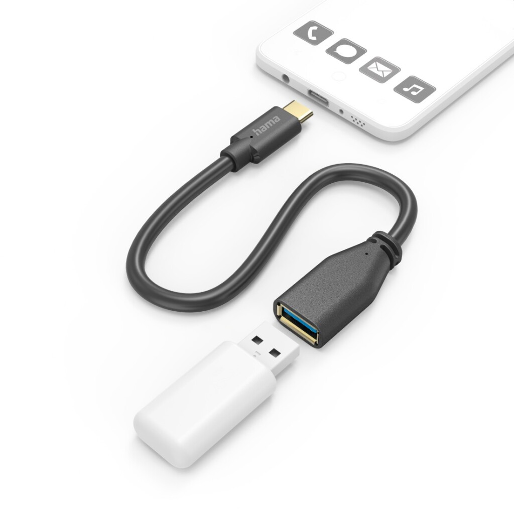 Hama 00201605 USB-kabel 0,15 m USB 3.2 Gen 1 (3.1 Gen 1) USB C USB A Zwart