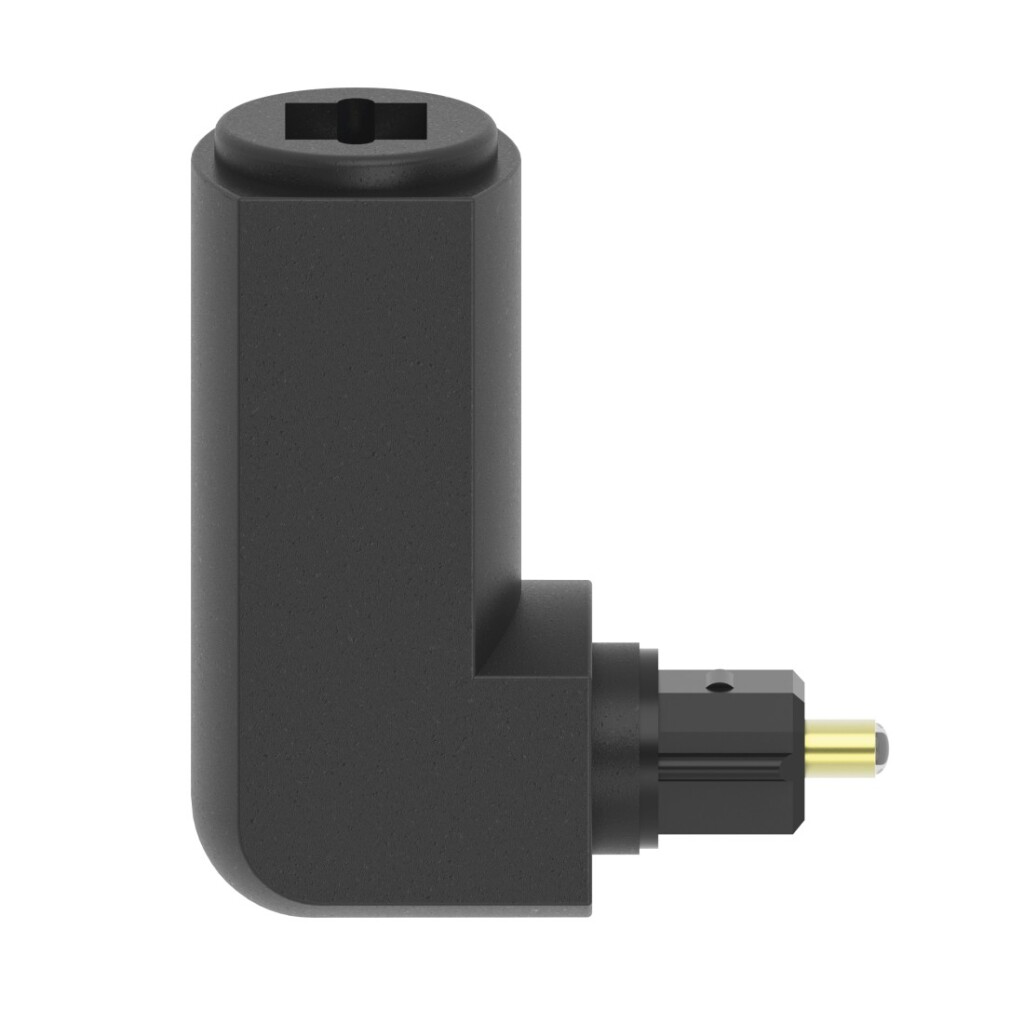 Hama ODT-adapter Toslink-stekker - Toslink-koppeling Verguld 90°