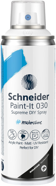 Schneider - Paint-it 030 - DIY - spuitverf - spuitbus verf - acrylverf - 200ml - wit