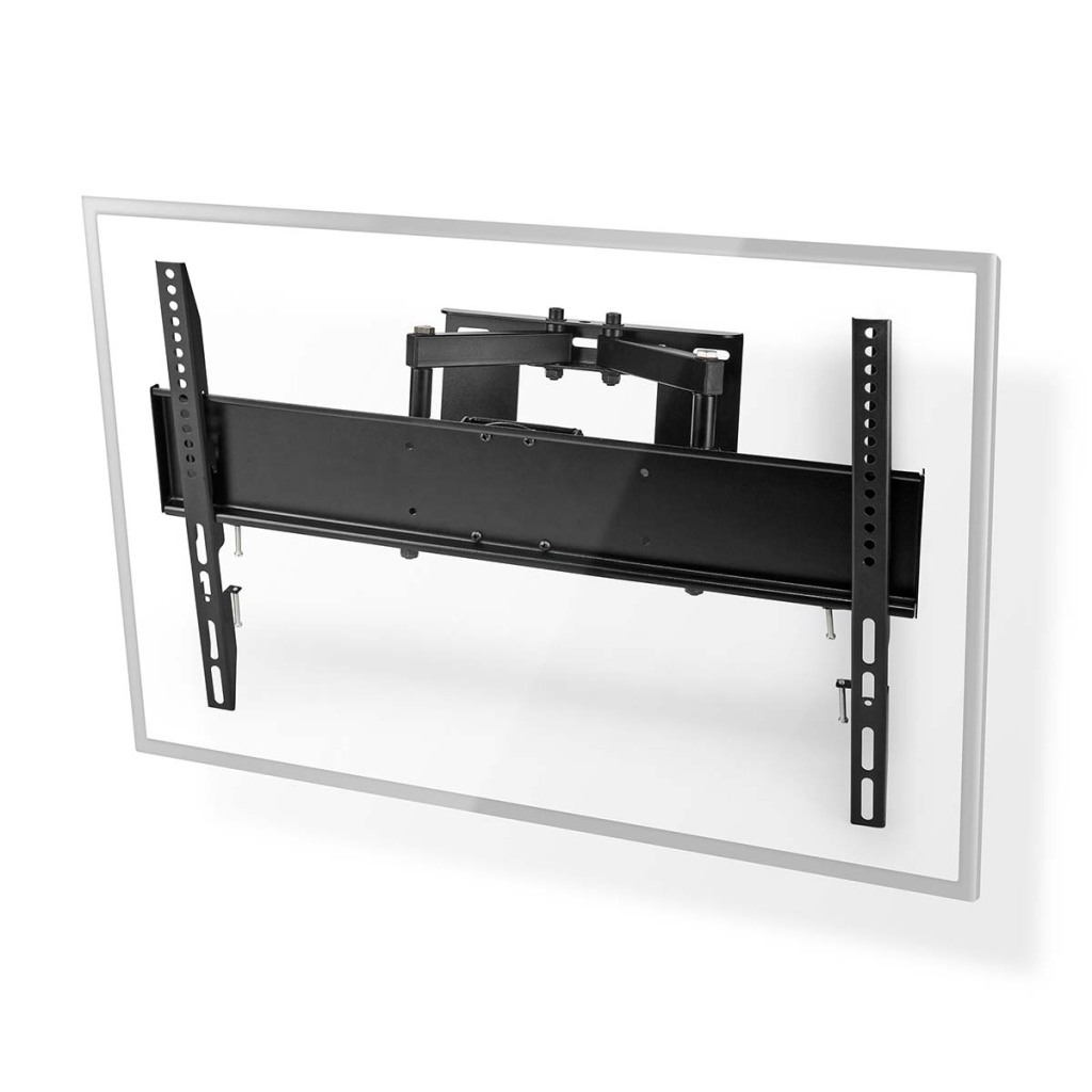Nedis TVWM3551BK Draai- En Kantelbare Tv-muurbeugel 37-80 " Maximaal Schermgewicht: 35 Kg Kantelbaar Draaibaar Minimale Muurafstand: 55 Mm Maximale Muurafstand: 330 Mm 6 Draaipunt(en) Staal Zwart afbeelding