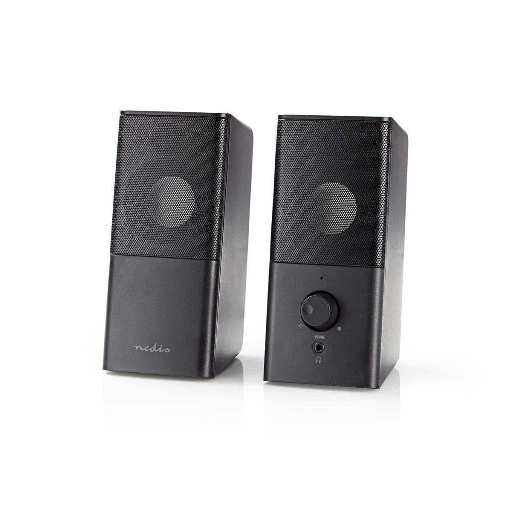 Nedis GSPR10020BK Gaming-luidsprekers 2.0 Over Usb Gevoed 3,5 Mm Jack Rms 6 W
