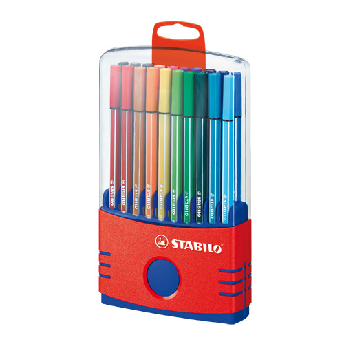 STABILO Pen 68 - Premium Viltstift - Colorparade - Set Met 20 Verschillende Kleuren