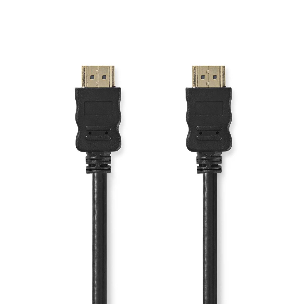 Nedis CVGL34002BK200 High Speed ??hdmi™-kabel Met Ethernet Hdmi™ Connector Hdmi™ Connector 4k@30hz Arc 10.2 Gbps 20.0 M Rond Pvc Zwart Label afbeelding