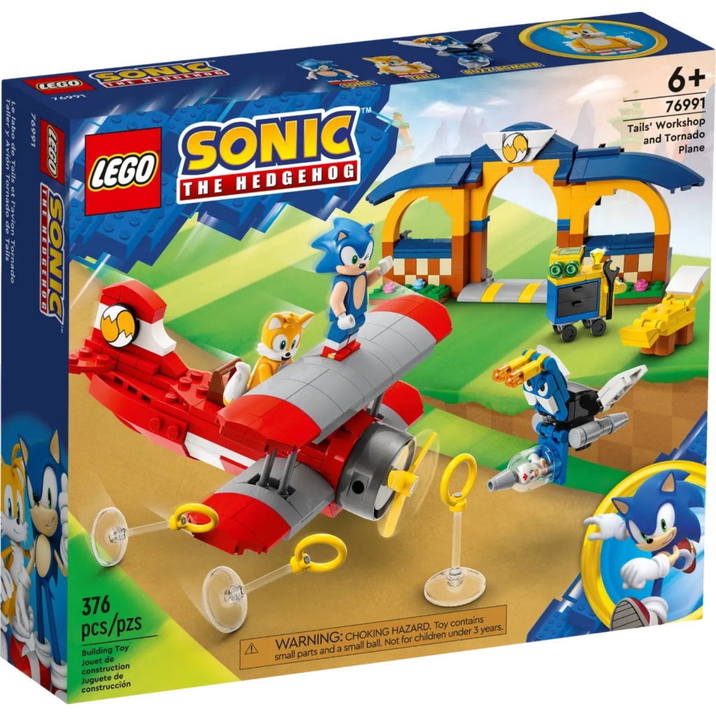 Lego Sonic The Hedgehog 76991 Tails Werkplaats en Tornado Vliegtuig