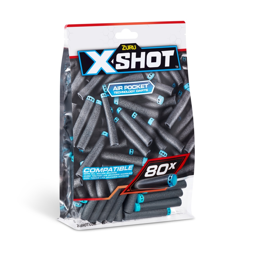 X-Shot Air Pocket Technology Darts - 80 pijltjes