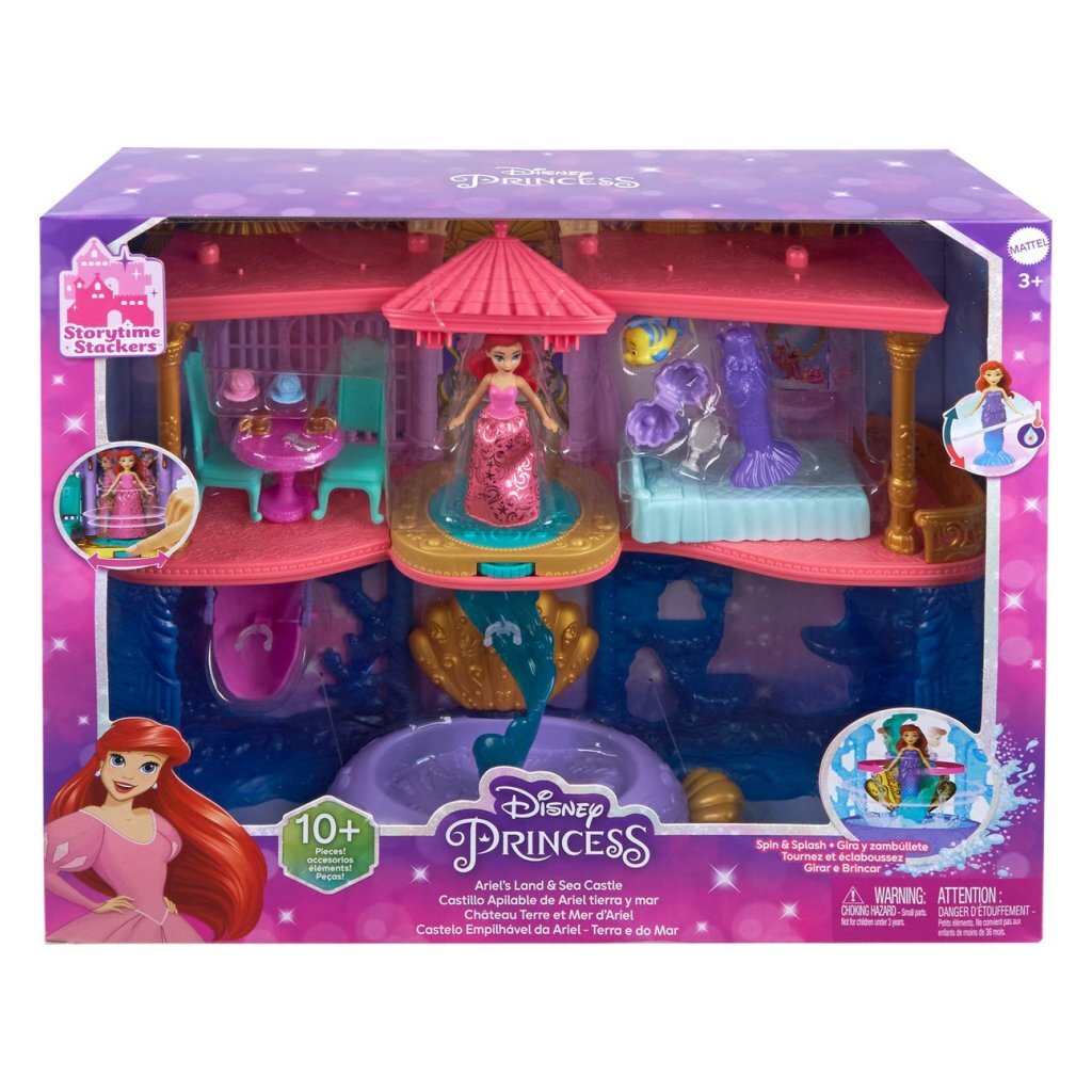 Disney Prinses Ariels Land- en Zeekasteel - Poppenkasteel