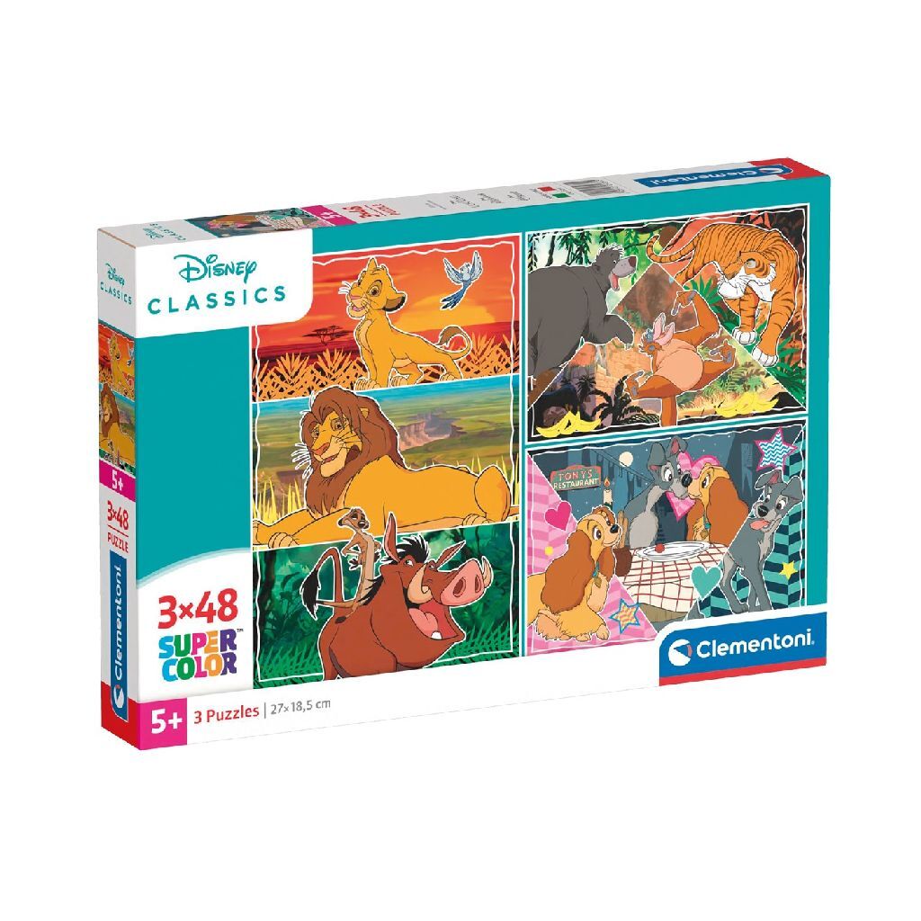 Clementoni - Puzzle Disney Classic - 3x48 stukjes - 25285