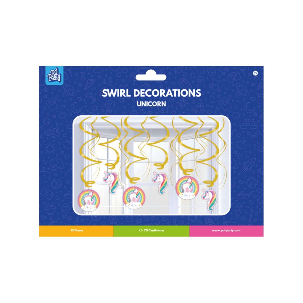 Unicorn Swirl Decoratie