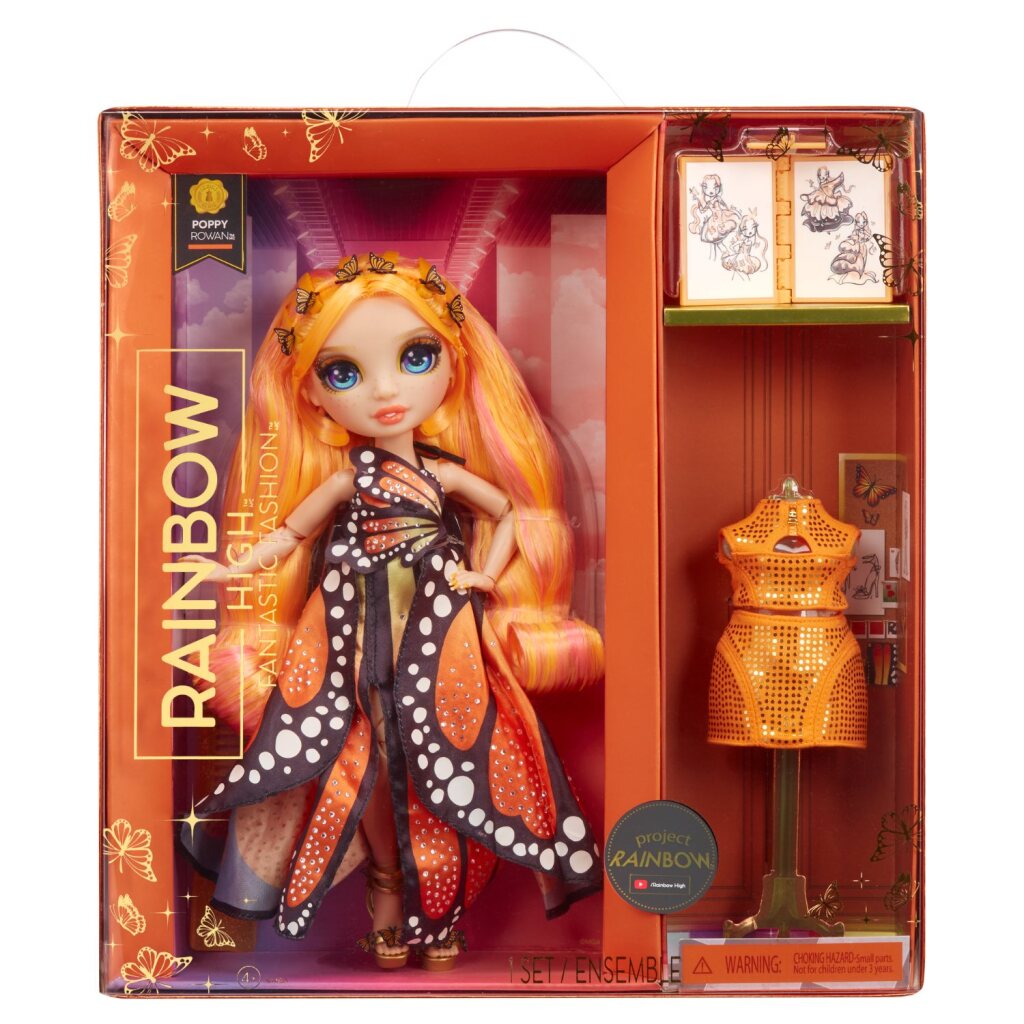 Rainbow High Fantastic Fashion Doll - Poppy Rowan - Oranje - Modepop
