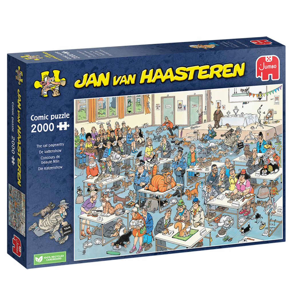 Jumbo Puzzel Jan Van Haasteren De Kattenshow 2000 Stukjes afbeelding