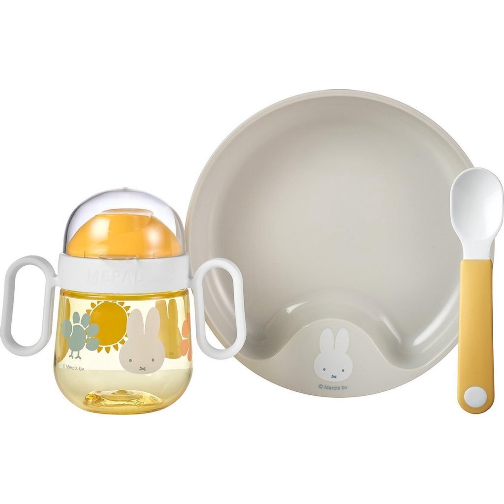 Mepal Nijntje Babyservies 3-delig Wit/Geel afbeelding