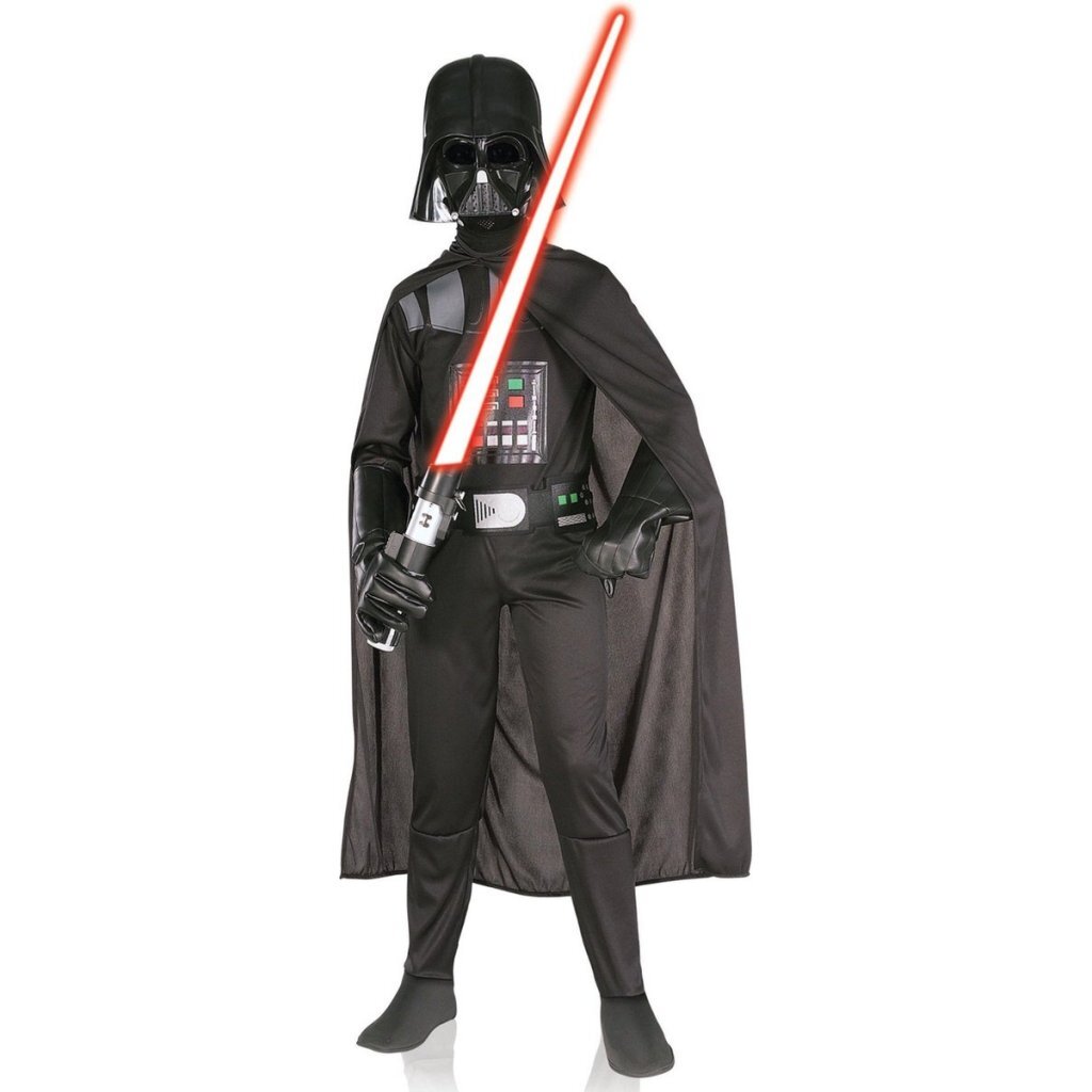 RUBIES UK - Klassiek Darth Vader kostuum voor kinderen - 98/104 (3-4 jaar) - Kinderkostuums