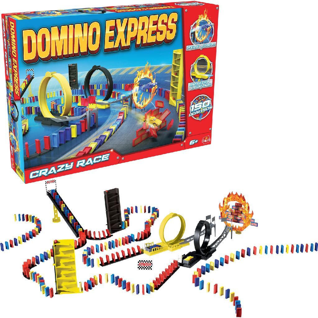 Domino Express Crazy Race - Constructiespeelgoed - Dominopakket
