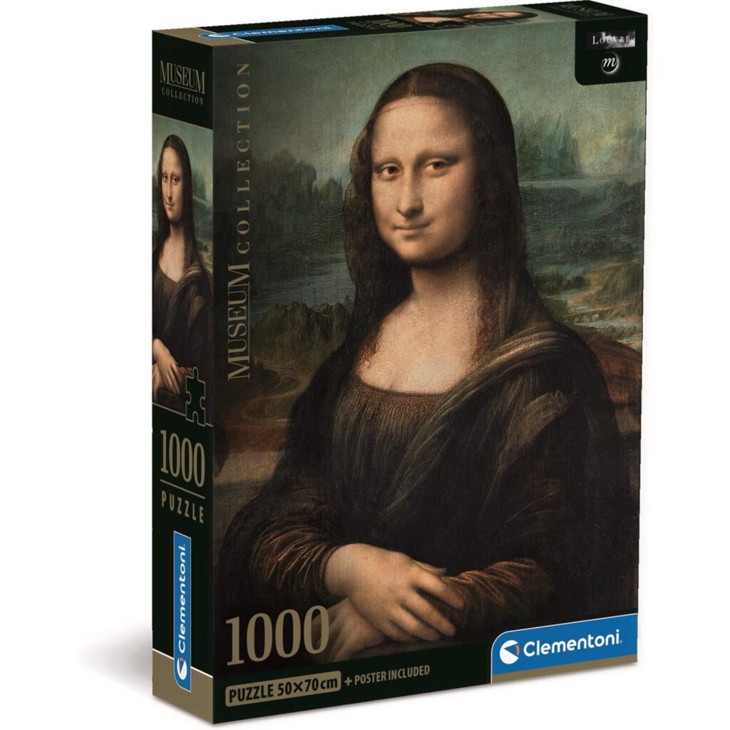 Clementoni - Puzzle Leonardo Gioconda - Museum Collection - 1000 stukjes - Compact box - 39708