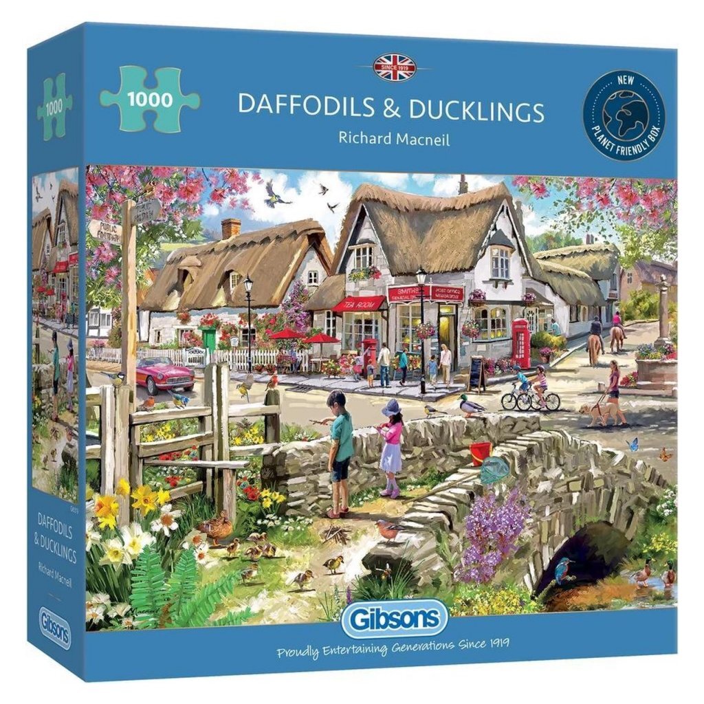 Gibsons Puzzel Daffodils and Ducklings 1000 Stukjes afbeelding