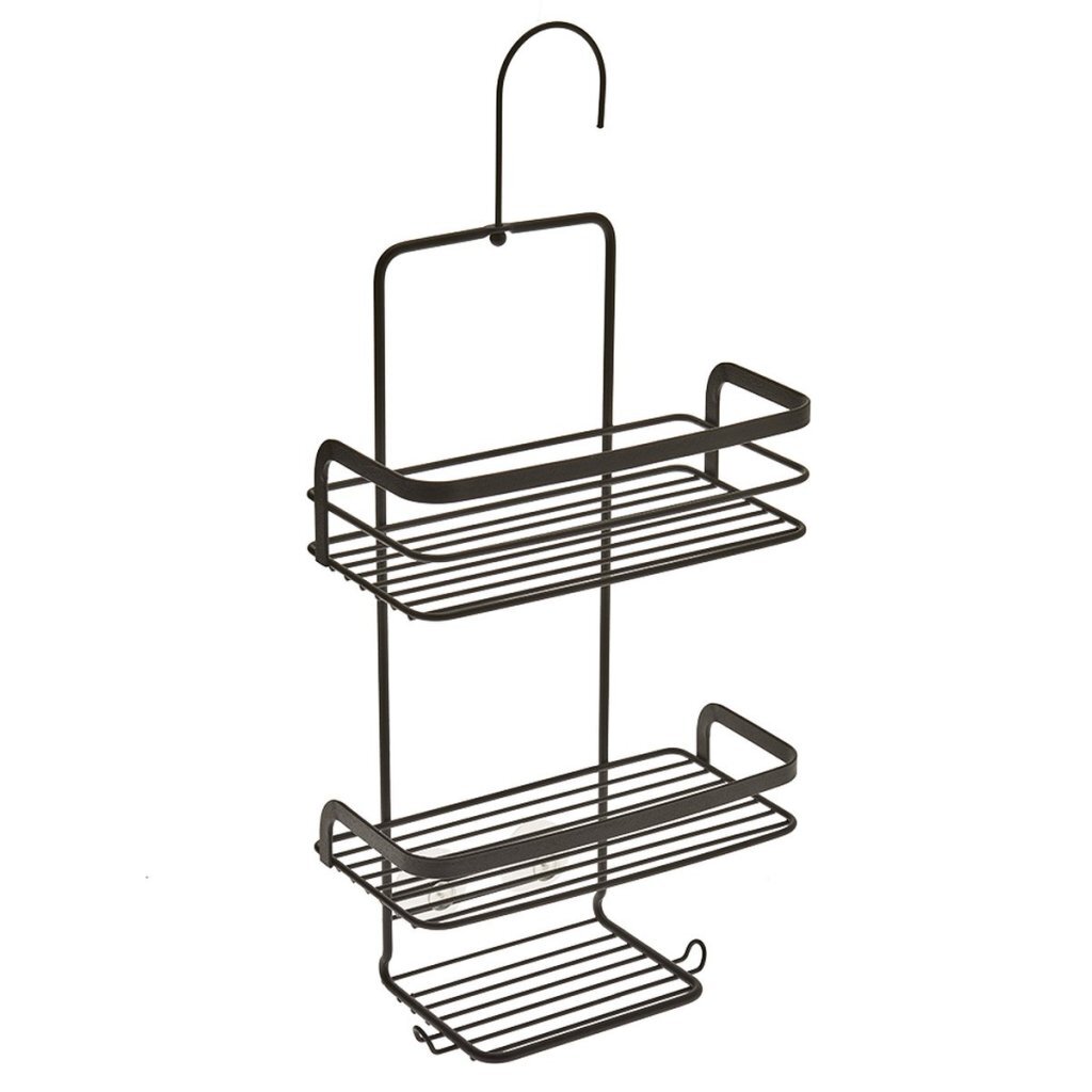 Metaltex Origin Line Doucherek 3 Etages 23x12x38 cm Zwart afbeelding