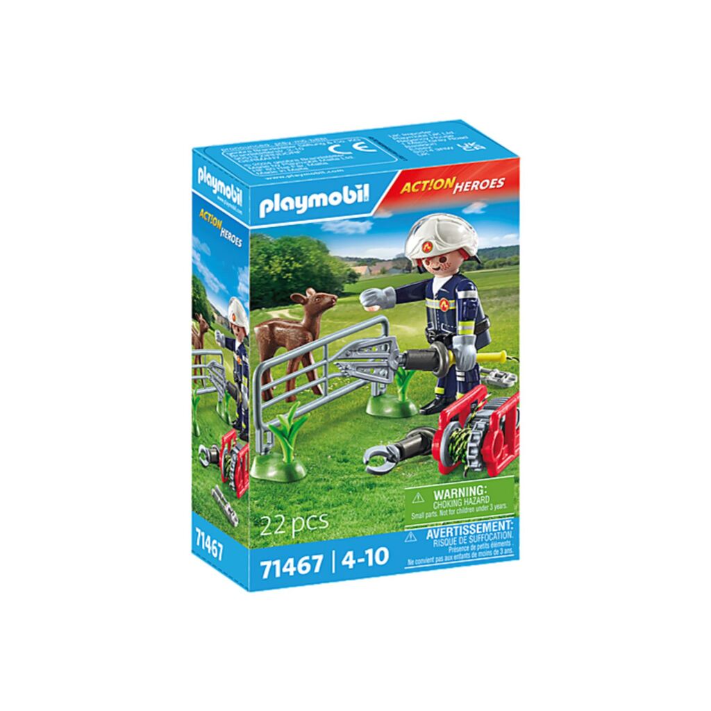 Playmobil 71467 Action Heroes Dierenbescherming Brandweer afbeelding