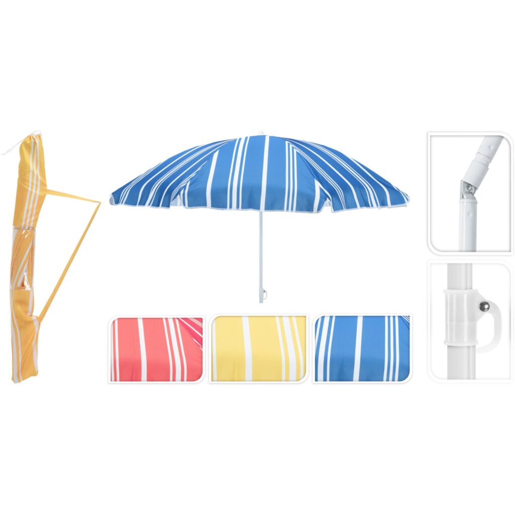 Strandparasol Gestreept 180 cm Assorti