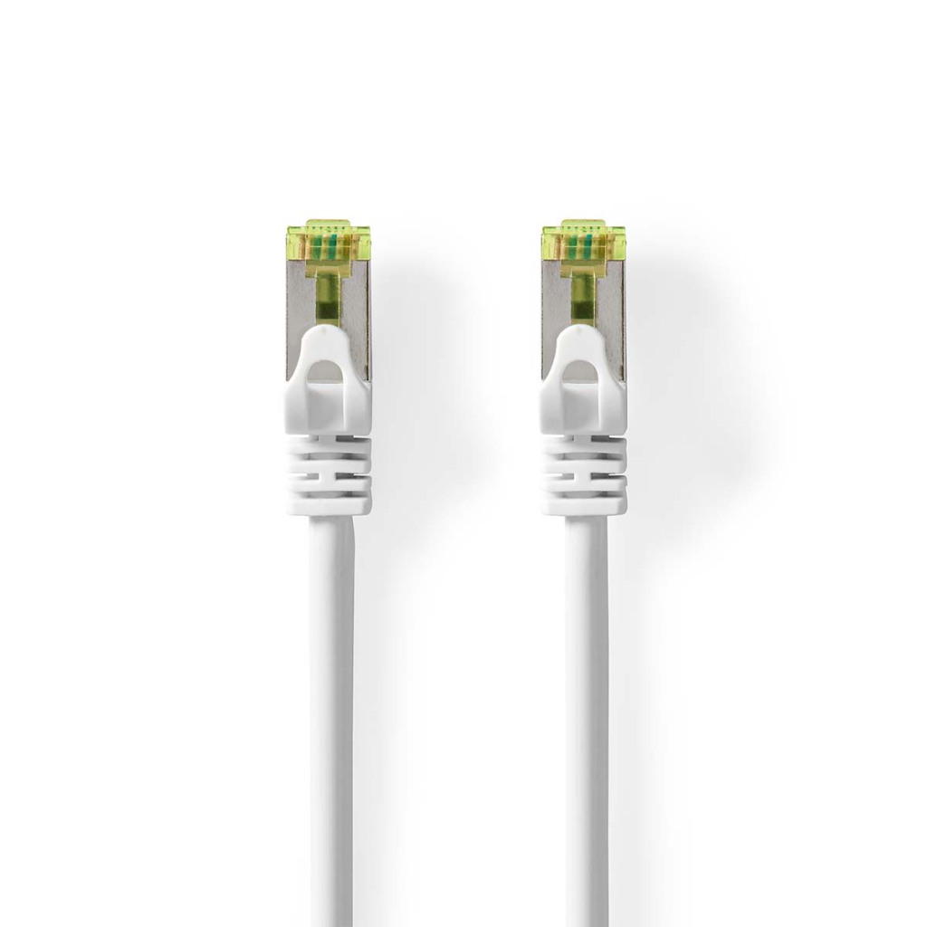 Nedis CCGL85420WT50 Cat7 Netwerkkabel S/ftp Rj45 Male Rj45 Male 5.00 M Snagless Rond Lszh Wit Label afbeelding