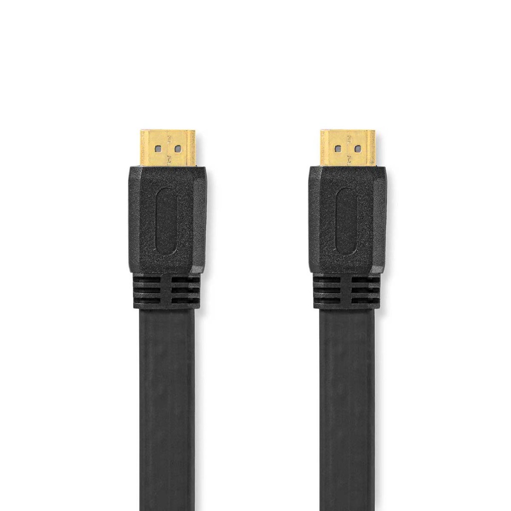 Nedis CVGL34100BK20 High Speed ??hdmi™-kabel Met Ethernet Hdmi™ Connector Hdmi™ Connector 4k@30hz 10.2 Gbps 2.00 M Plat Pvc Zwart Label
