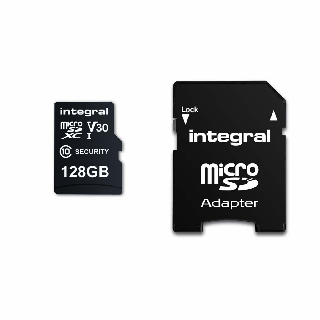 Integral INMSDX128G10SE 128 Gb Security Camera Microsd-kaart Voor Dash Cams, Home Cams, Cctv, Body Cams & Drones afbeelding