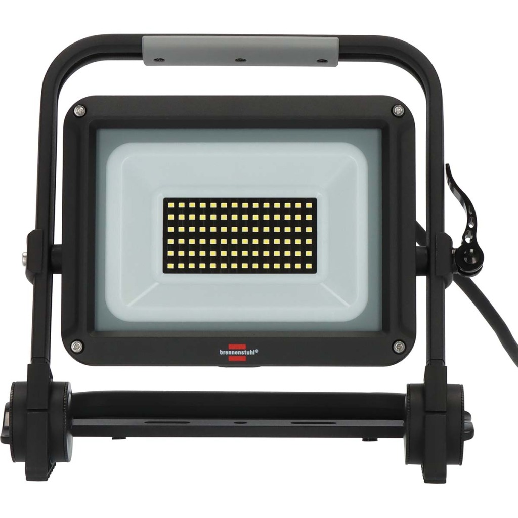 Brennenstuhl 1171250547 Mobiele Led Bouwlamp Jaro 7060 M / Led Schijnwerper 50w Voor Buiten (led Werklamp Met 5m Kabel, Led Noodverlichting Met 5800lm Gemaakt Van Hoogwaardig Aluminium, Dimbaar, Ip65)