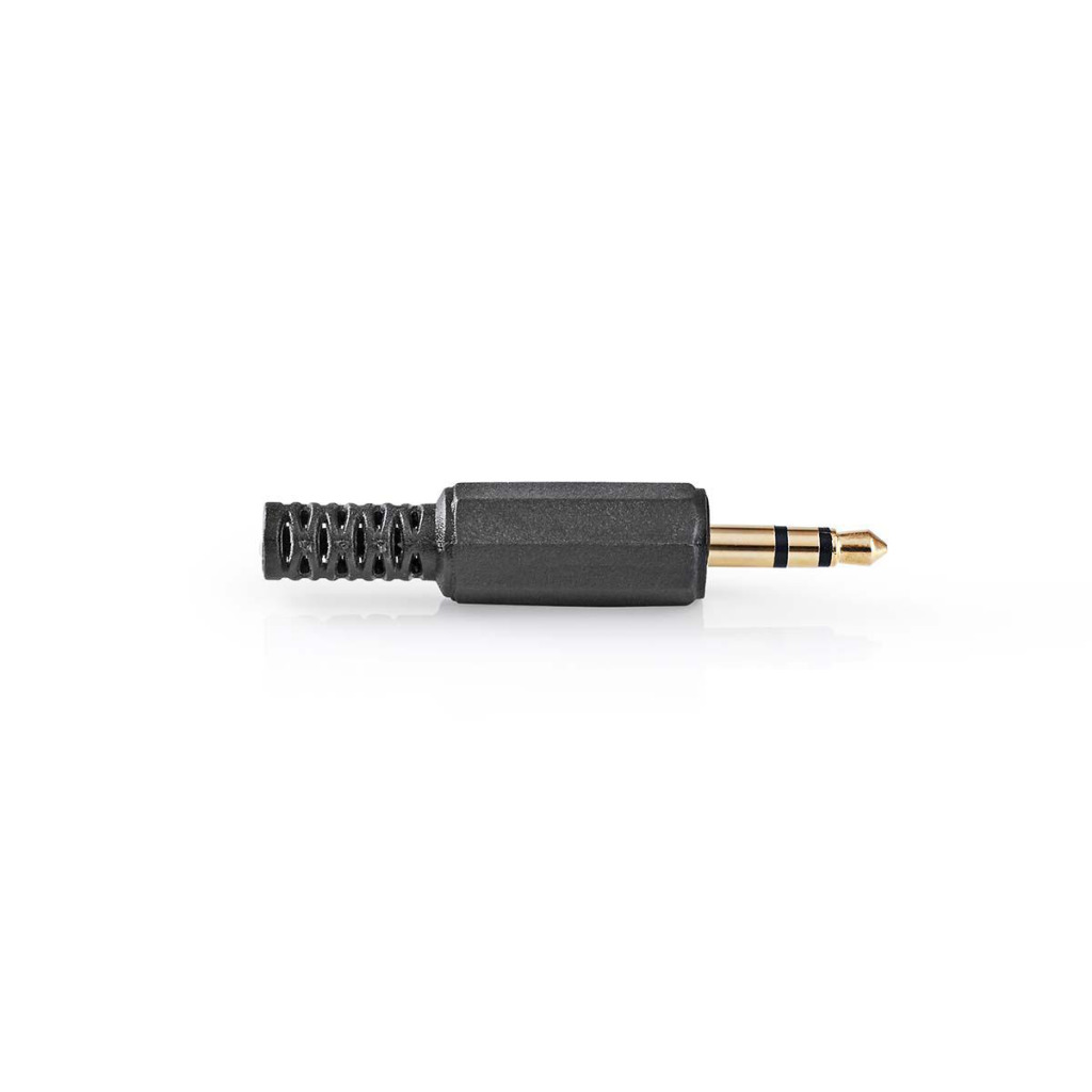 Nedis CAVC22900BKG Jack-stereoconnector 3,5 Mm Male Verguld 25 Stuks Zwart