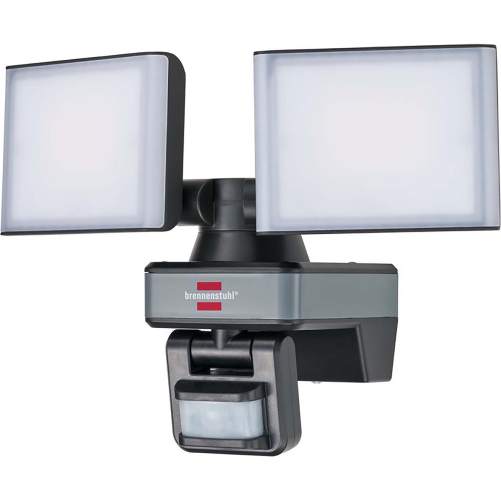 Brennenstuhl BN-1179060010 ®connect Led Wifi Duo Spot Met Bewegingsmelder Wfd 3050 P 3500lm, Pir, Ip54