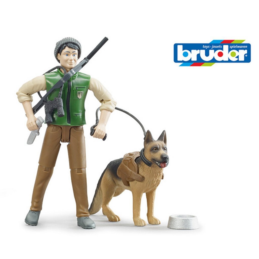 Bruder 62660 BWorld Boswachter met Hond afbeelding