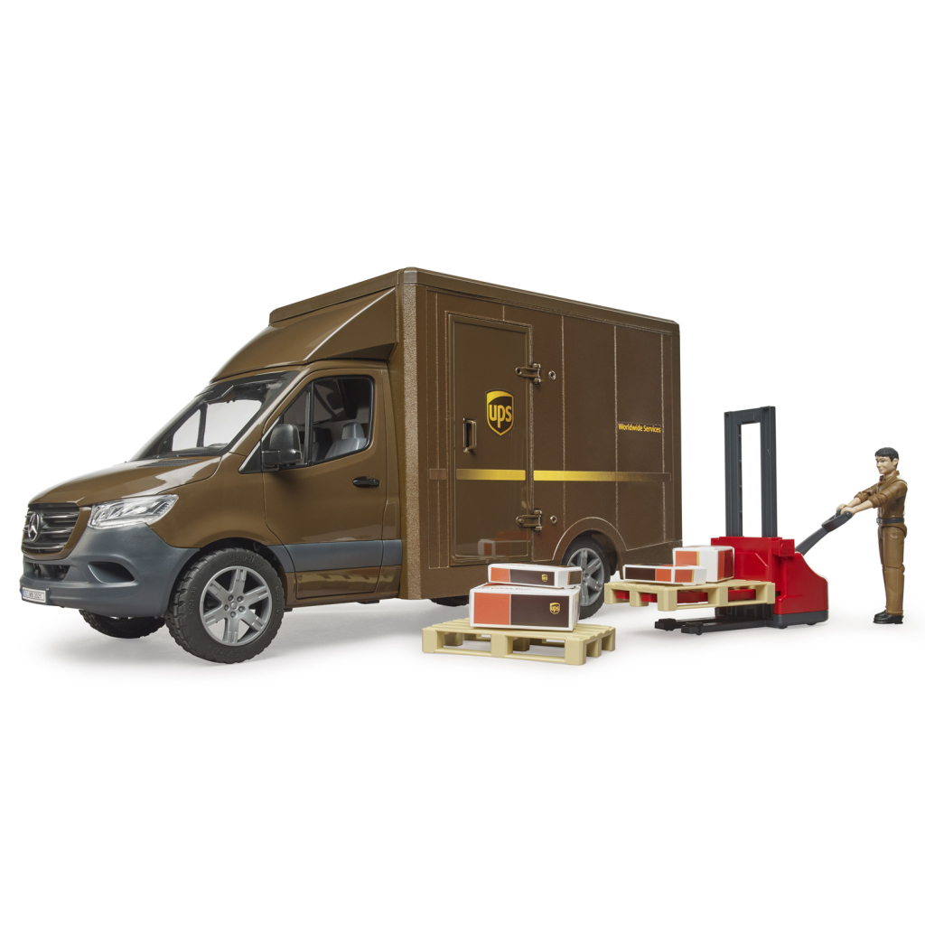 Bruder 02678 Mercedes Benz Sprinter UPS + Figuur en Accessoires afbeelding