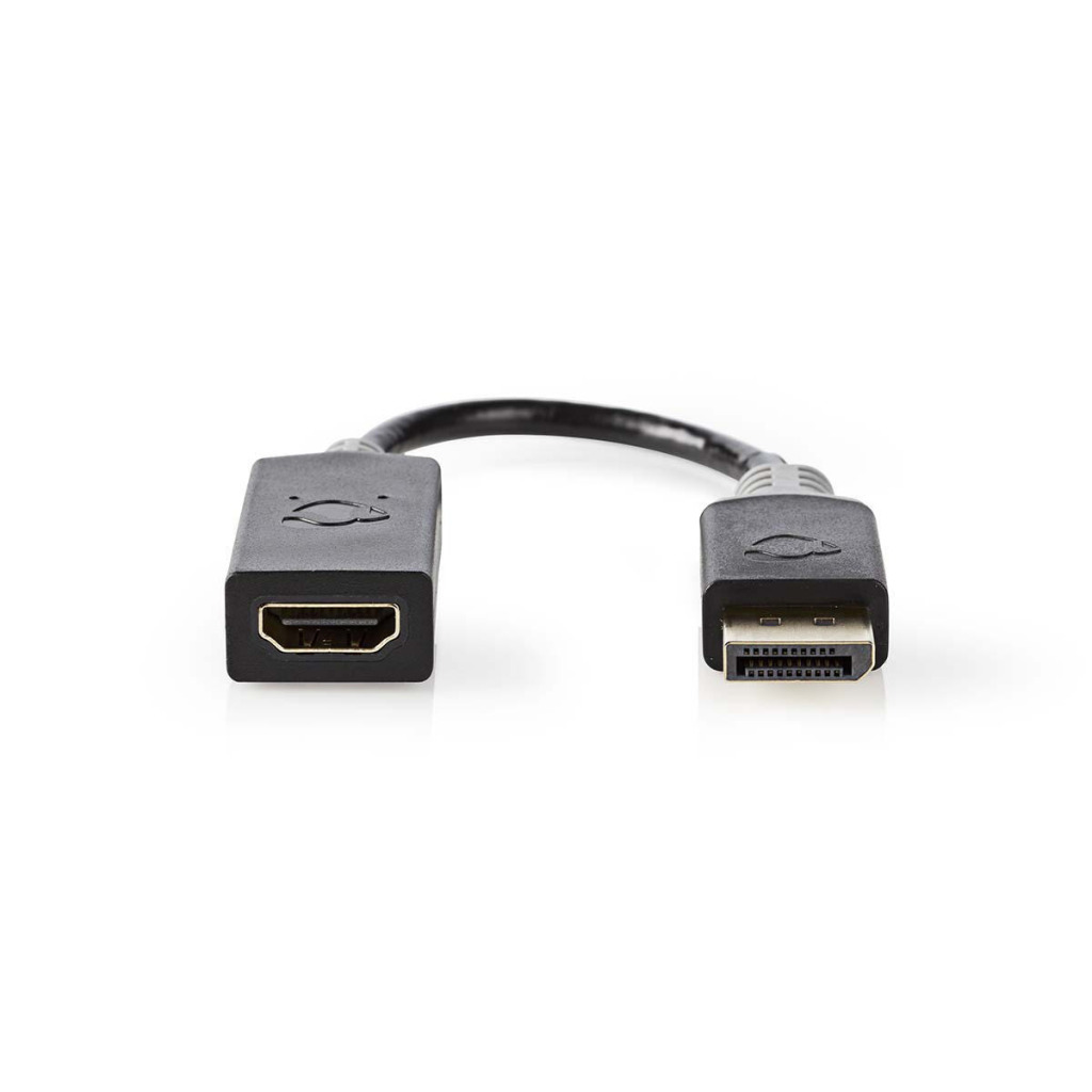 Nedis CCBW37150AT02 Displayport - Hdmi-kabel Displayport Male - Hdmi-uitgang 0,2 M Antraciet
