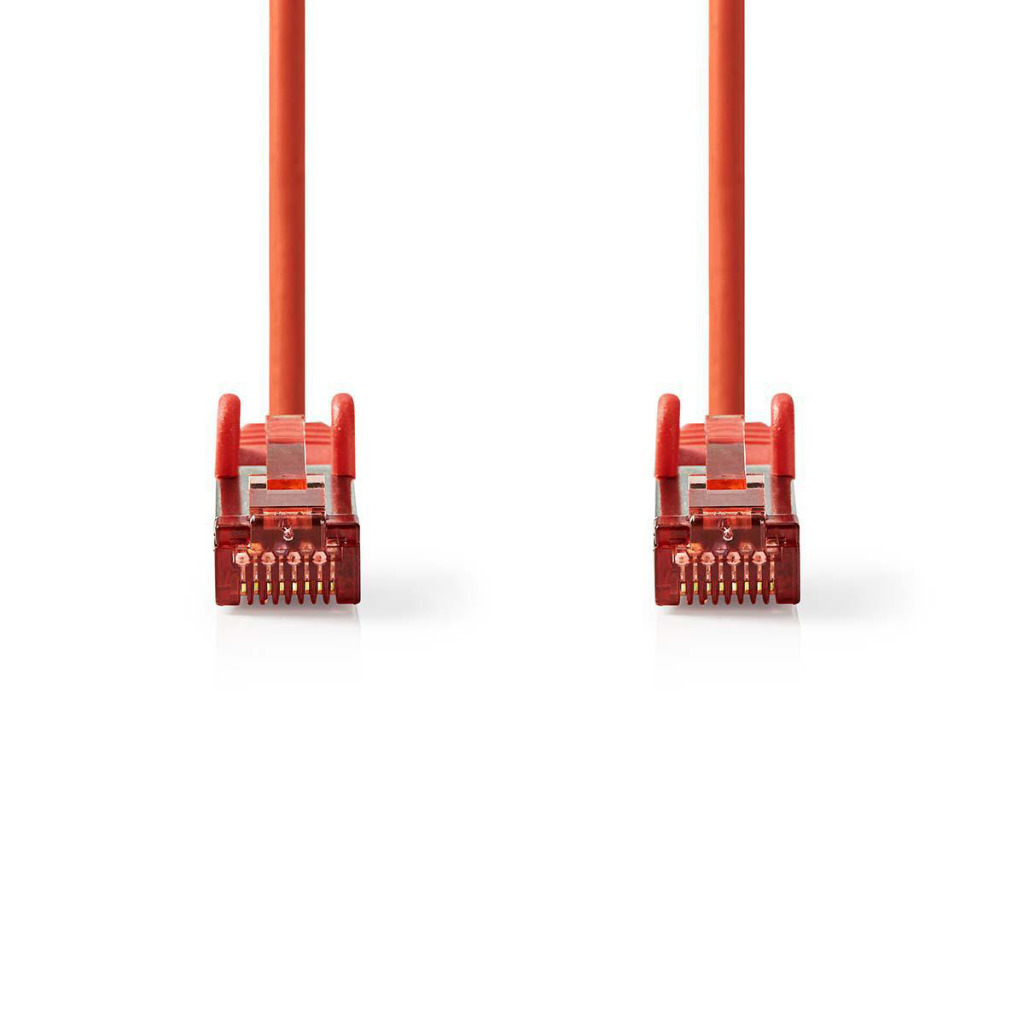 Nedis CCGP85221RD100 Cat6 S/ftp-netwerkkabel Rj45 Male - Rj45 Male 10 M Rood