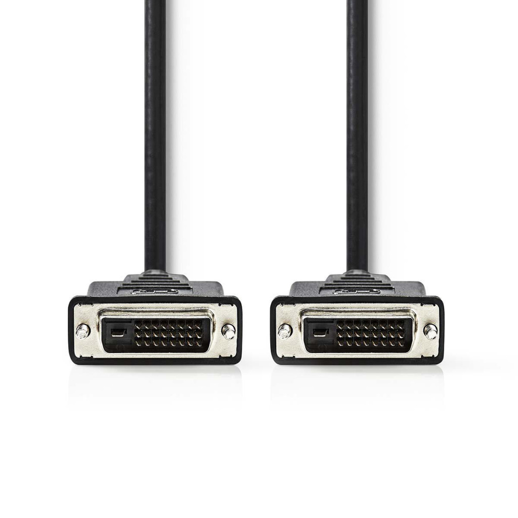 Nedis CCGP32000BK100 Dvi-kabel Dvi-d 24+1-pins Male - Dvi-d 24+1-pins Male 10 M Zwart