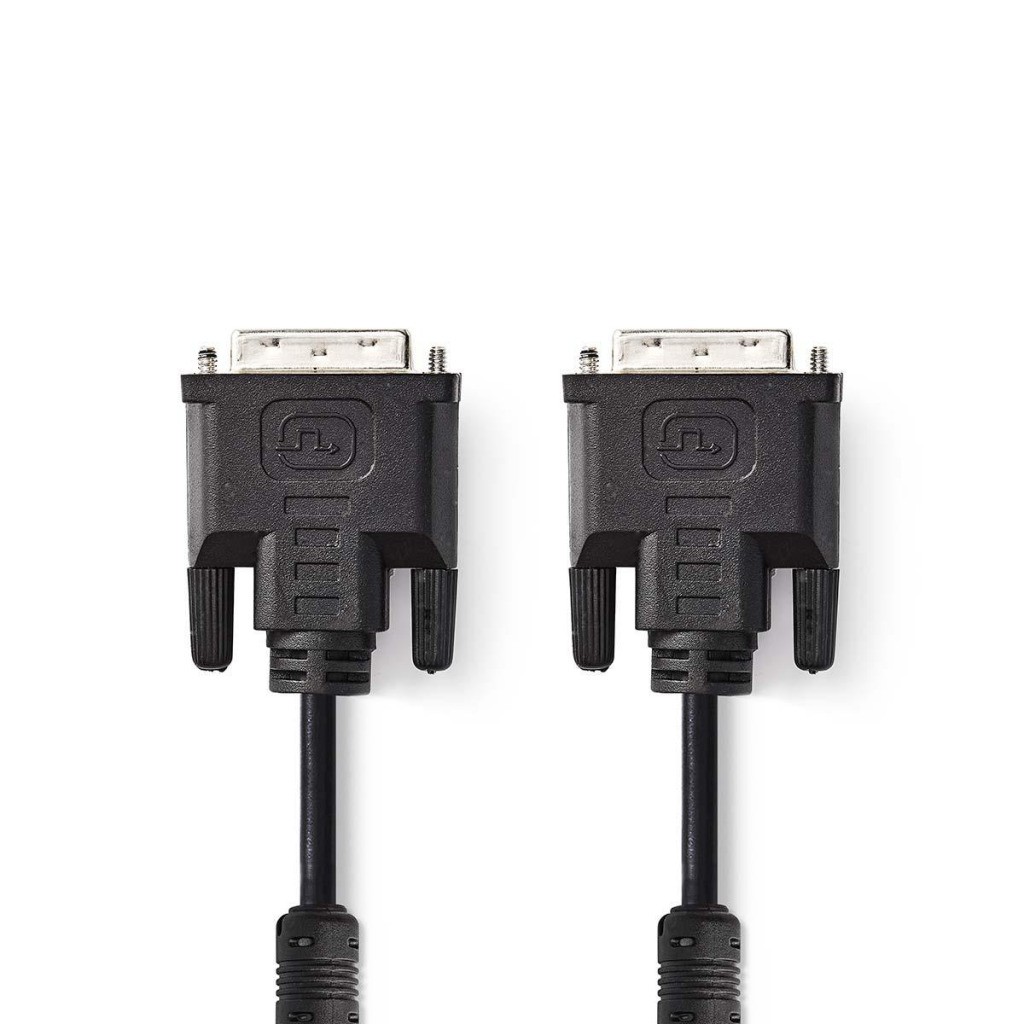 Nedis CCGP32050BK20 Dvi-kabel Dvi-i 24+5-pins Male - Dvi-i 24+5-pins Male 2,0 M Zwart