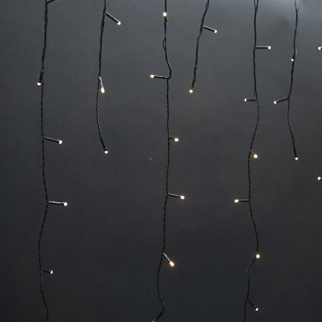 Nedis CLLC180 Decoratieve Ijspegel Verlichting 180 Led&apos;s Warm Wit 5.90 M Licht Effecten: 7 Netvoeding afbeelding