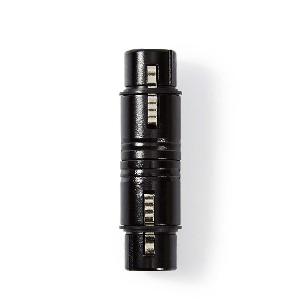 Nedis COTP15920BK Xlr-koppeling Xlr 3-pins Female - Xlr 3-pins Female Zwart