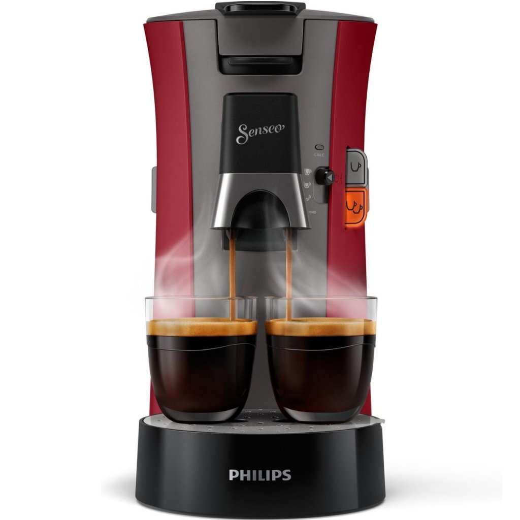 Philips CSA240/90 SENSEO Select Koffiepadmachine Grijs/Rood afbeelding