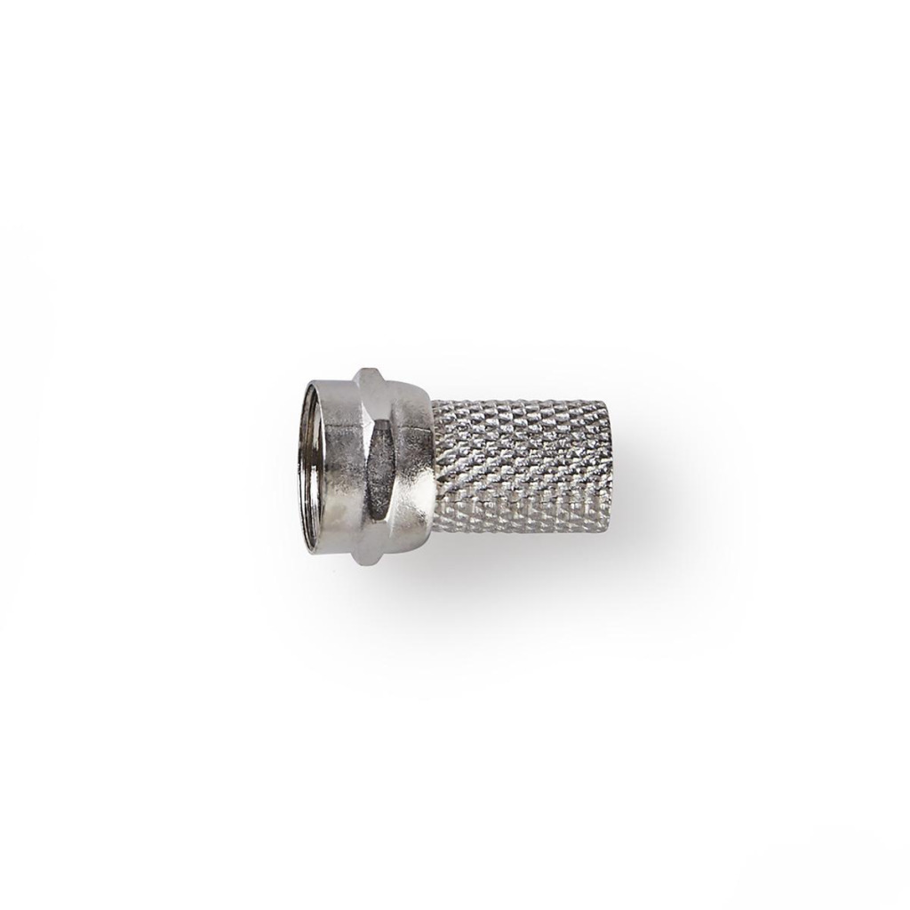 Nedis CSVC41904ME F-connector Mannelijk Voor 6,4mm-coaxkabels 25 Stuks Metaal