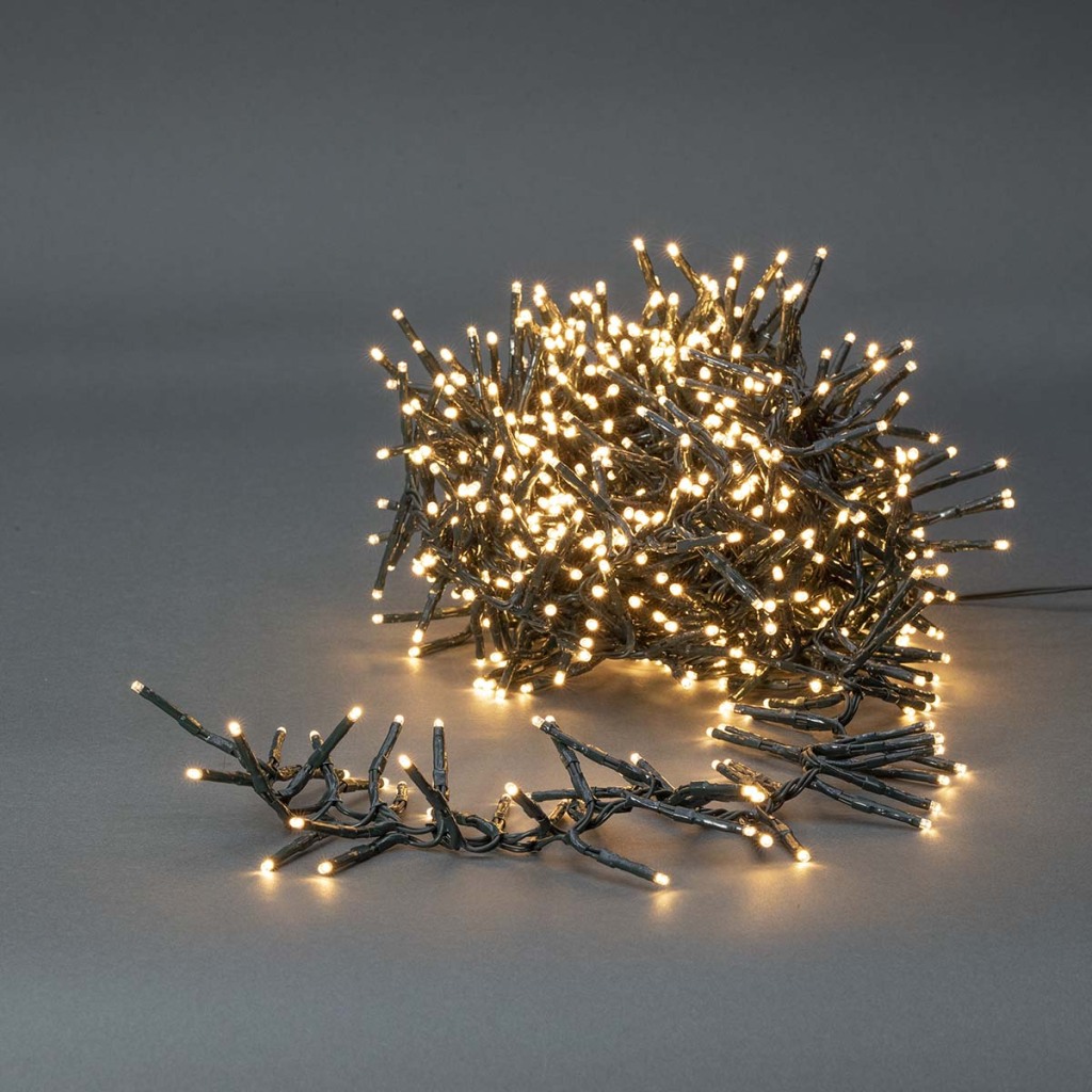 Nedis CLCS576 Decoratieve Verlichting Cluster 576 Led&apos;s Warm Wit 4.20 M Licht Effecten: 7 Binnen & Buiten Netvoeding