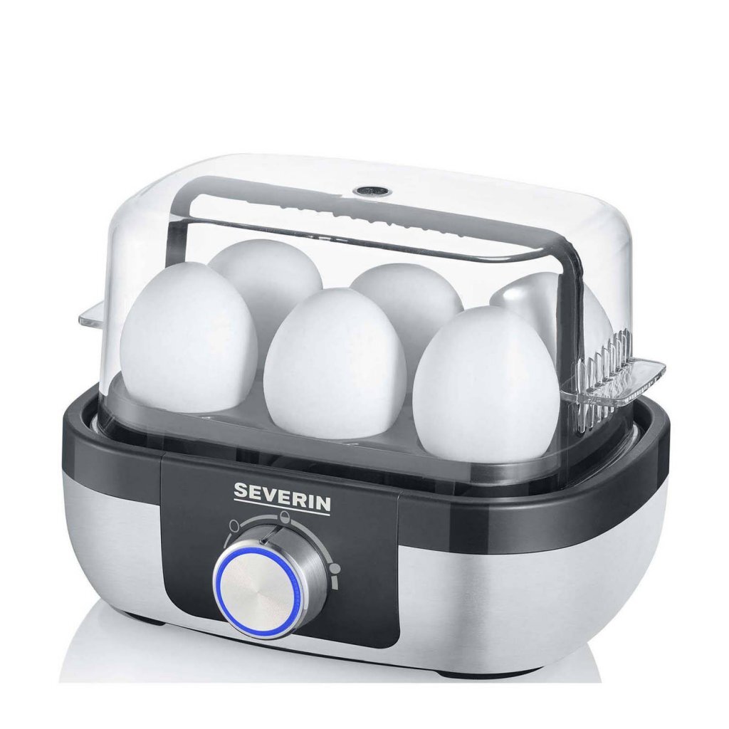 Severin EK3169 Eierkoker Zwart/RVS