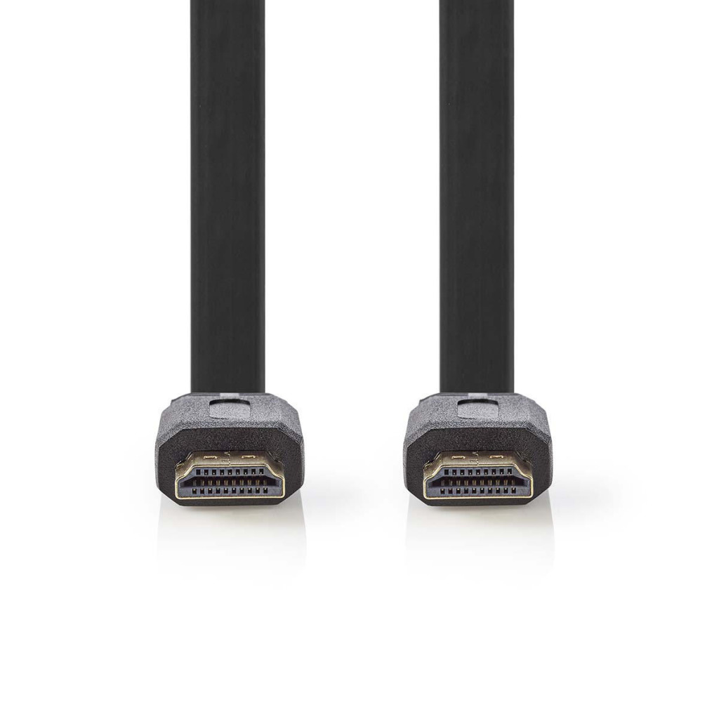Nedis CVGP34100BK15 Platte High Speed Hdmi-kabel Met Ethernet Hdmi-connector - Hdmi-connector 1,5 M Zwart afbeelding
