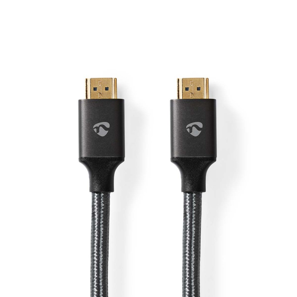 Nedis CVTB35000GY30 Ultra High Speed ??hdmi™-kabel Hdmi™ Connector Hdmi™ Connector 8k@60hz 48 Gbps 3.00 M Rond 6.7 Mm Gun Metal Grijs Cover Box